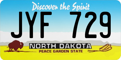 ND license plate JYF729