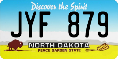 ND license plate JYF879