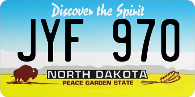 ND license plate JYF970