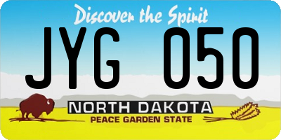ND license plate JYG050