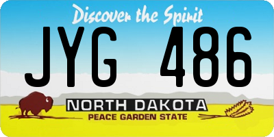 ND license plate JYG486