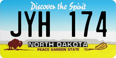 ND license plate JYH174