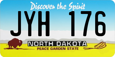 ND license plate JYH176