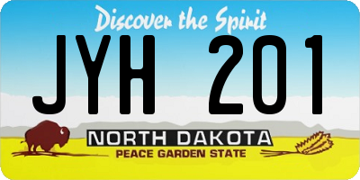 ND license plate JYH201
