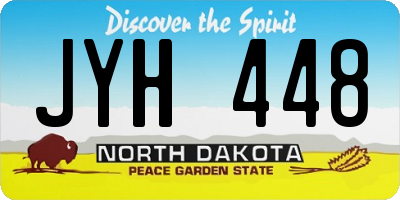 ND license plate JYH448