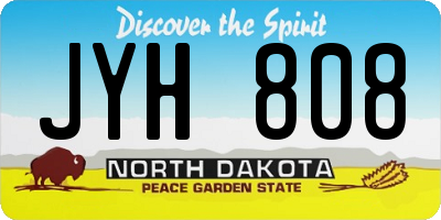 ND license plate JYH808