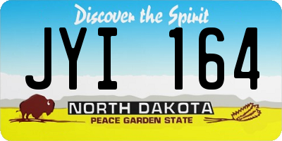 ND license plate JYI164