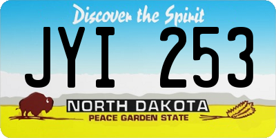 ND license plate JYI253
