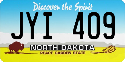 ND license plate JYI409