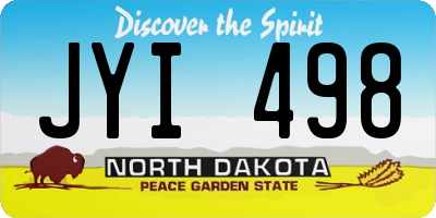 ND license plate JYI498