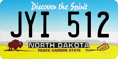 ND license plate JYI512