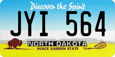 ND license plate JYI564