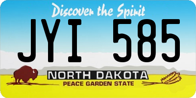 ND license plate JYI585