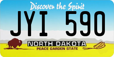 ND license plate JYI590