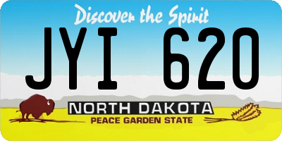 ND license plate JYI620