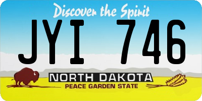 ND license plate JYI746