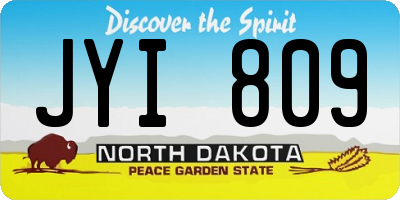 ND license plate JYI809