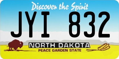 ND license plate JYI832
