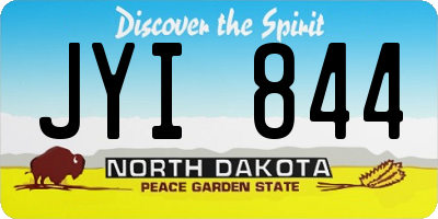 ND license plate JYI844