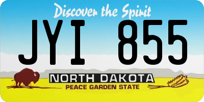 ND license plate JYI855