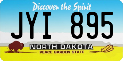ND license plate JYI895