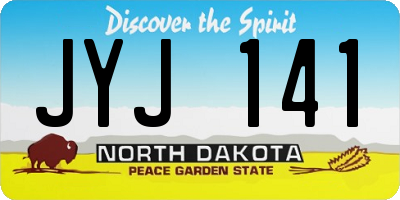 ND license plate JYJ141