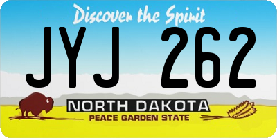 ND license plate JYJ262