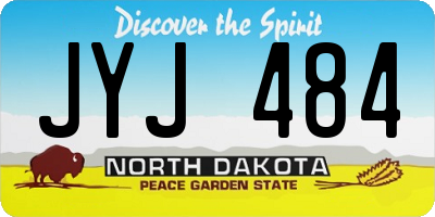 ND license plate JYJ484