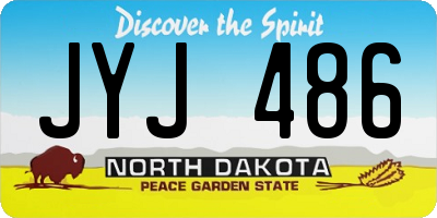 ND license plate JYJ486