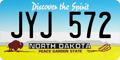 ND license plate JYJ572