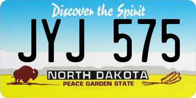 ND license plate JYJ575
