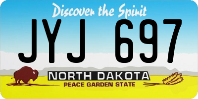 ND license plate JYJ697