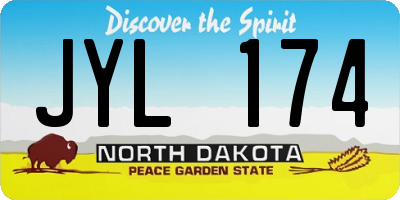 ND license plate JYL174
