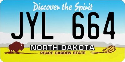 ND license plate JYL664