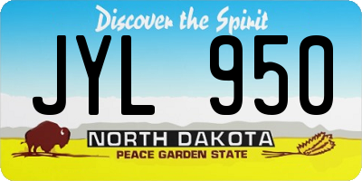 ND license plate JYL950