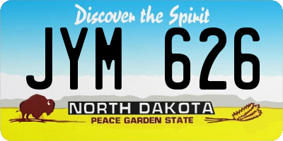ND license plate JYM626