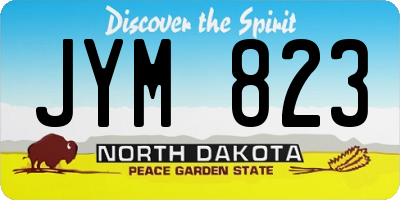 ND license plate JYM823