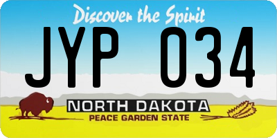 ND license plate JYP034