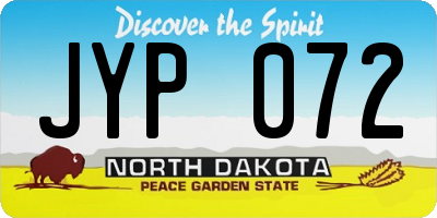 ND license plate JYP072