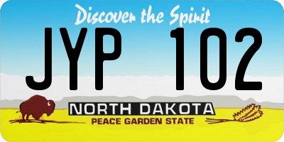 ND license plate JYP102