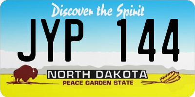 ND license plate JYP144