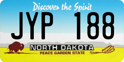 ND license plate JYP188