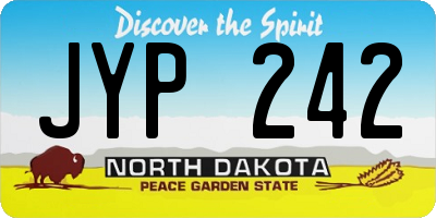 ND license plate JYP242