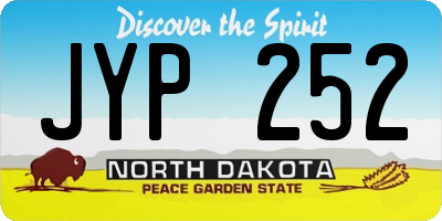 ND license plate JYP252
