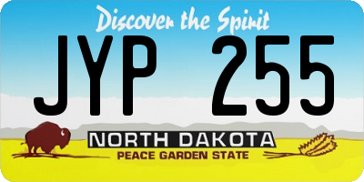 ND license plate JYP255