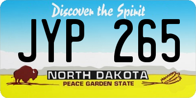 ND license plate JYP265