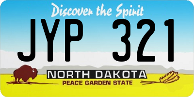 ND license plate JYP321