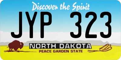 ND license plate JYP323