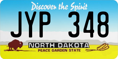 ND license plate JYP348