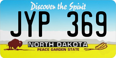 ND license plate JYP369